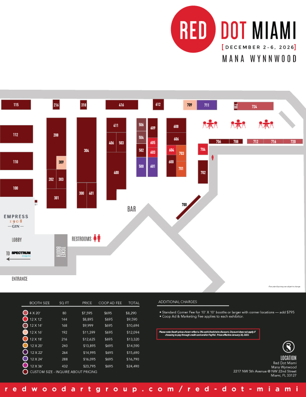Red Dot Miami 2026 Floor Plan
